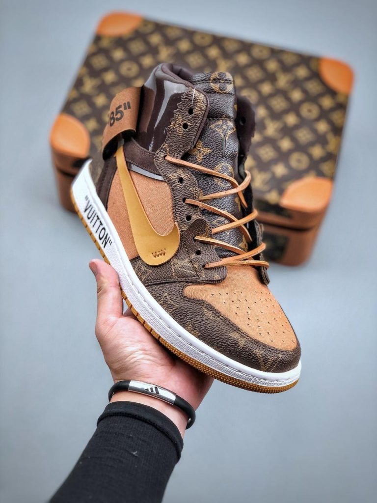 Louis Vuitton x Air Jordan 1 Pinnacle AJ generation basketball shoes