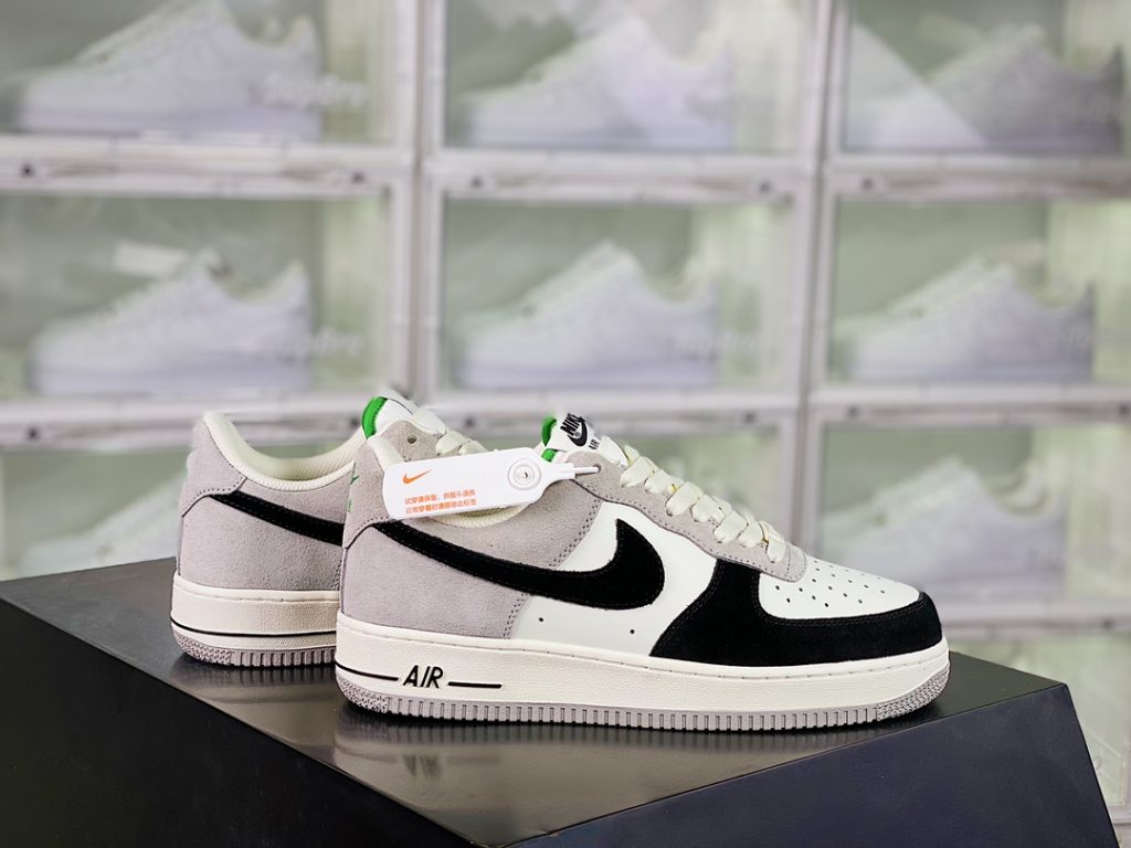 Nike Air Force 1’07″White/Black”Black and white panda skate shoes