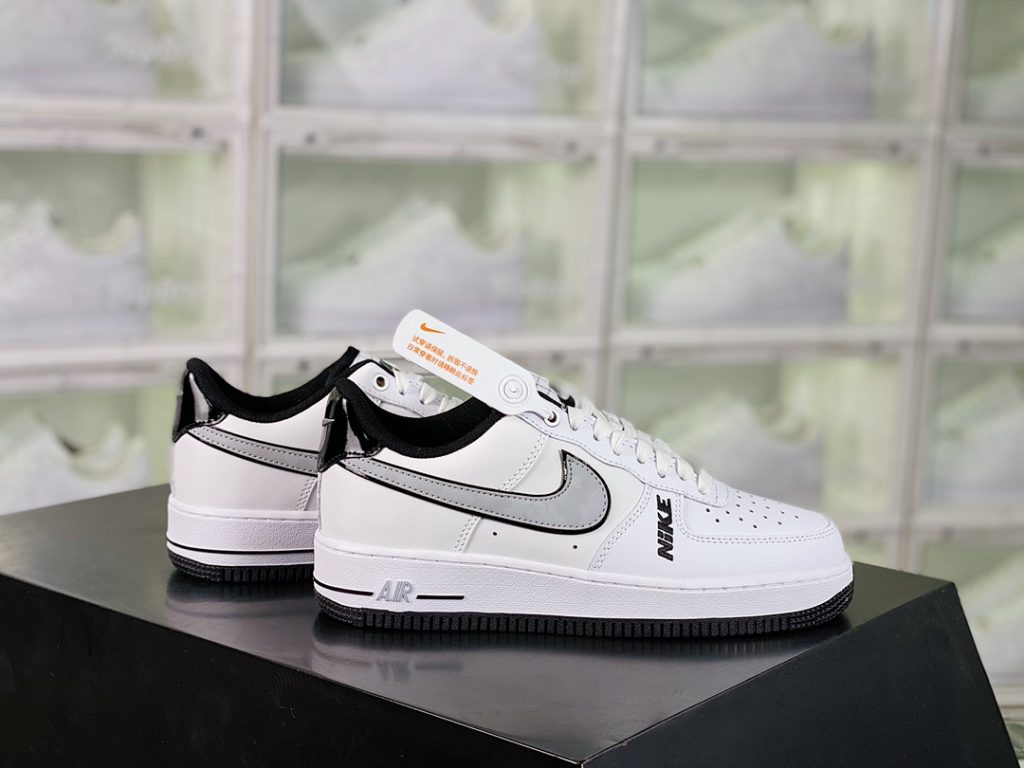 Nike Air Force 1 Low”White/Black/Sliver” style code:DC8873-101