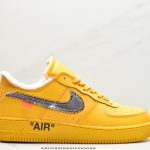 Off-white X Nike Air Force 1 “University Gold” OW