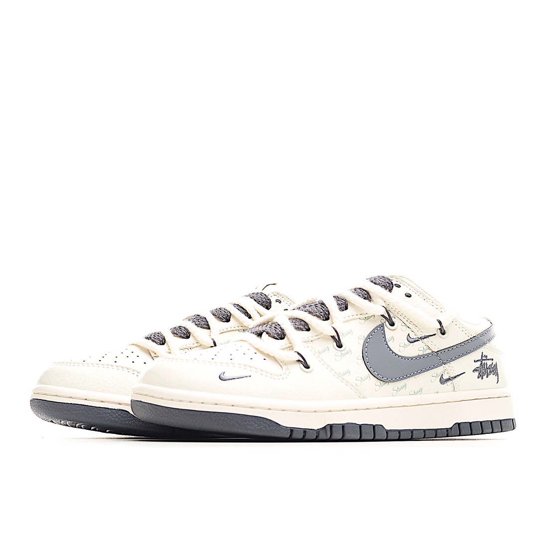 Stussy x Nike Dunk Low Stussy – Strap Rice White Grey Hook SB Low  SJ2068-275插图1