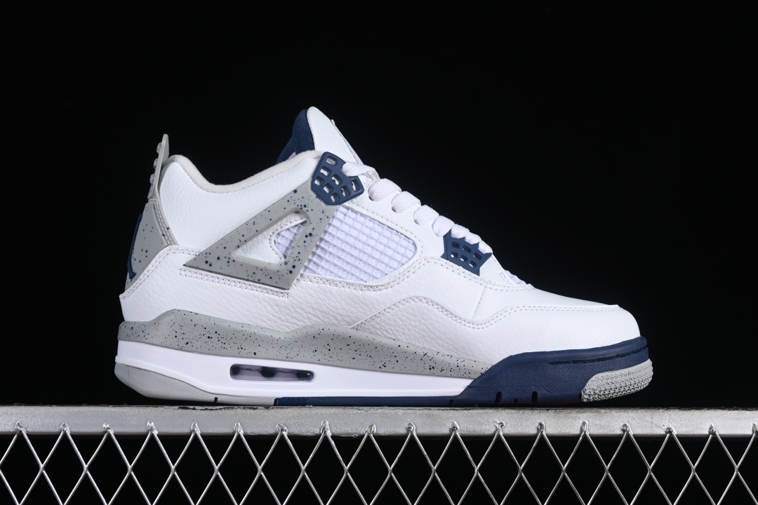 Air Jordan 4 Retro “Midnight Navy” Midnight Blue Men’s Basketball Shoes插图1