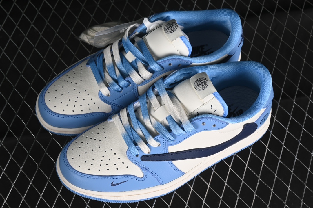 Travis Scott x Fragment Design x Air Jordan 1 Low OG SP Casual Board Shoes插图3