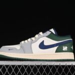 Air Jordan 1 Low AJ1 United Collaboration – Grey Green Blue Low Top Basketball Shoes