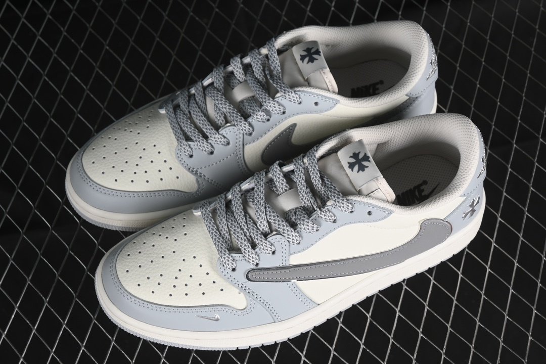 Travis Scott x Fragment Design x Air Jordan 1 Low OG SP  Board Shoes插图3