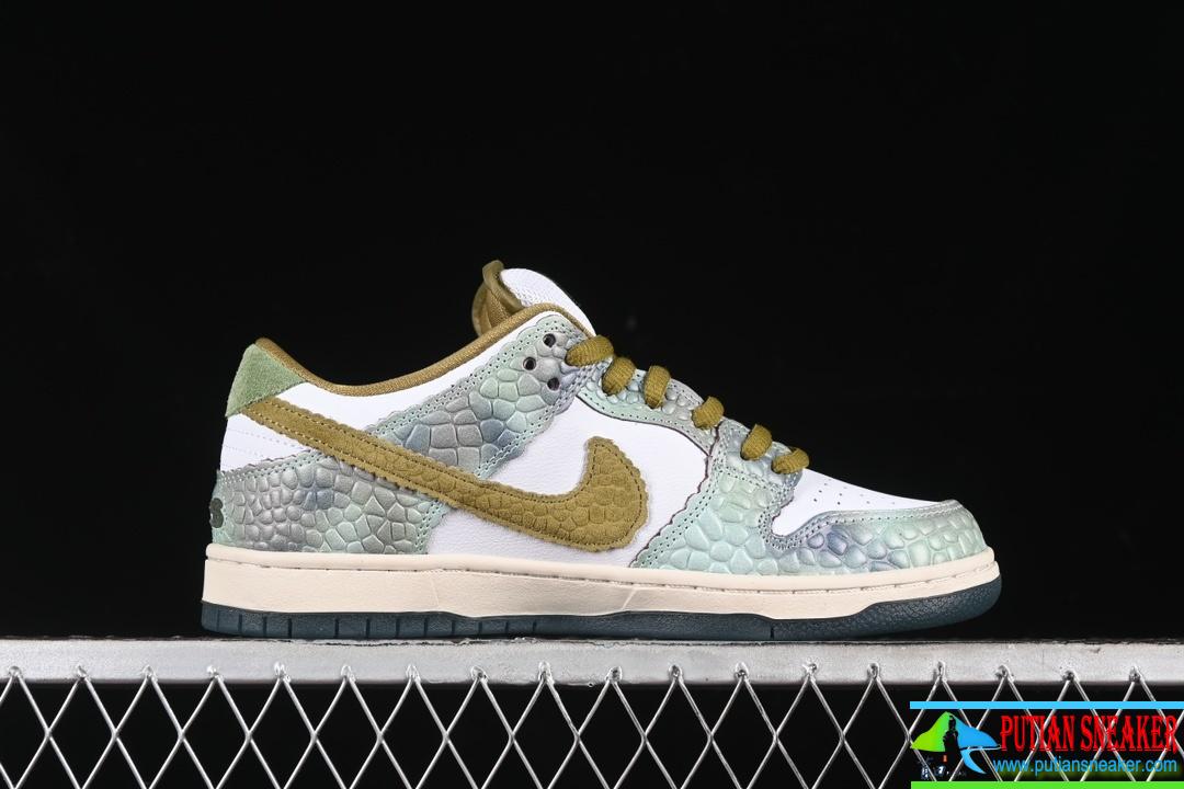 Alexis Sablone x Nike SB Dunk Low Reptile SB Low Top Casual Board Shoes HJ3386-300插图1