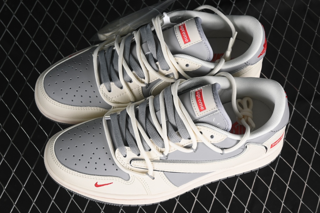 Travis Scott x Fragment Design x Air Jordan 1 Low OG SP Supreme Board Shoes SJ0086-137插图3