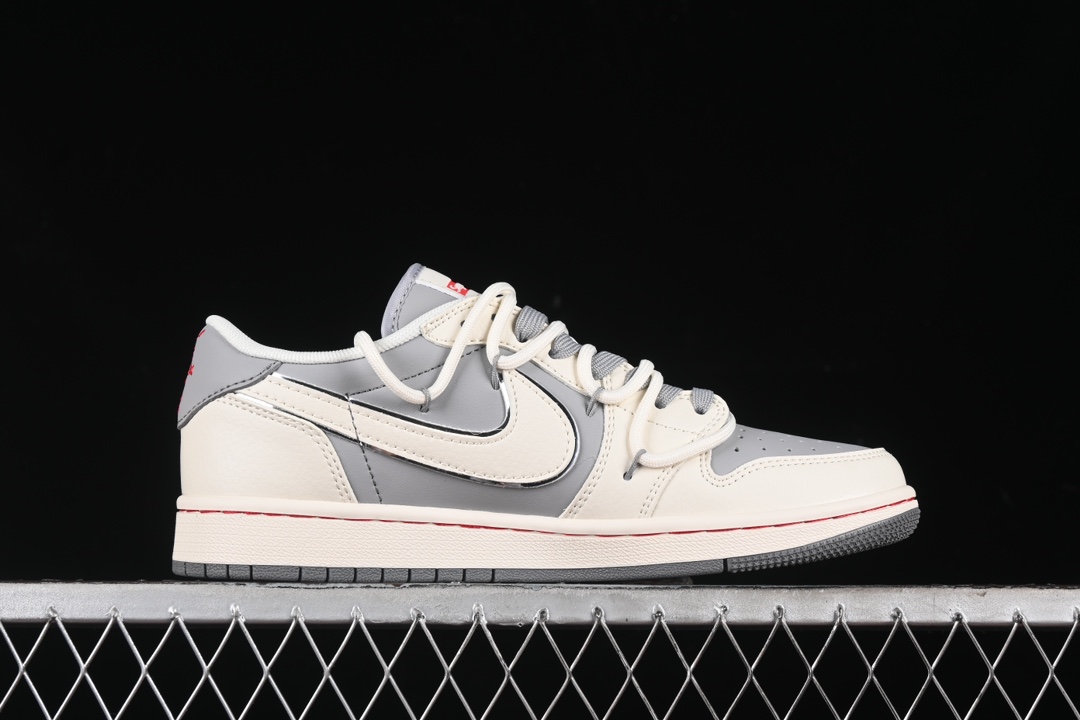 Travis Scott x Fragment Design x Air Jordan 1 Low OG SP Supreme Board Shoes SJ0086-137插图1